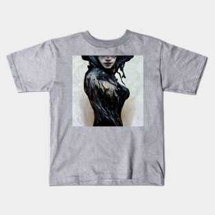 Pale Black Mary Kids T-Shirt